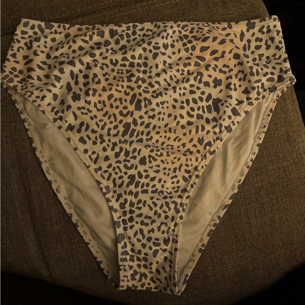 Leopard Print High-Waisted Briefs